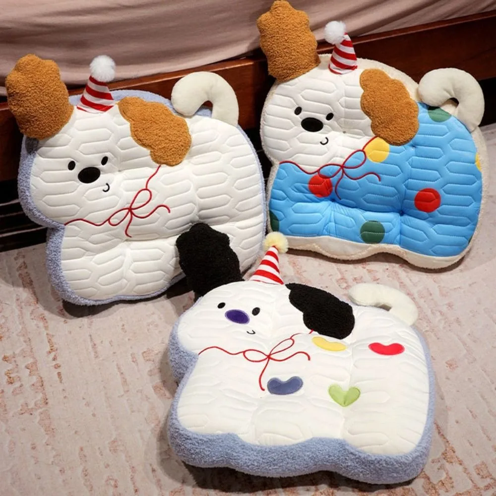 

Comfortable Cartoon Cooling Seat Cushion Non-slip Breathable Lumbar Cushion Dog Pattern Soft Back Support Pillow Office