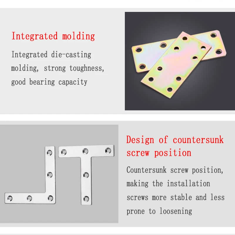 Corner Code Angle Iron 90 Degree Right Angle Plated Color Iron Bracket Fixed Connection Piece Furniture Hardware Accessories