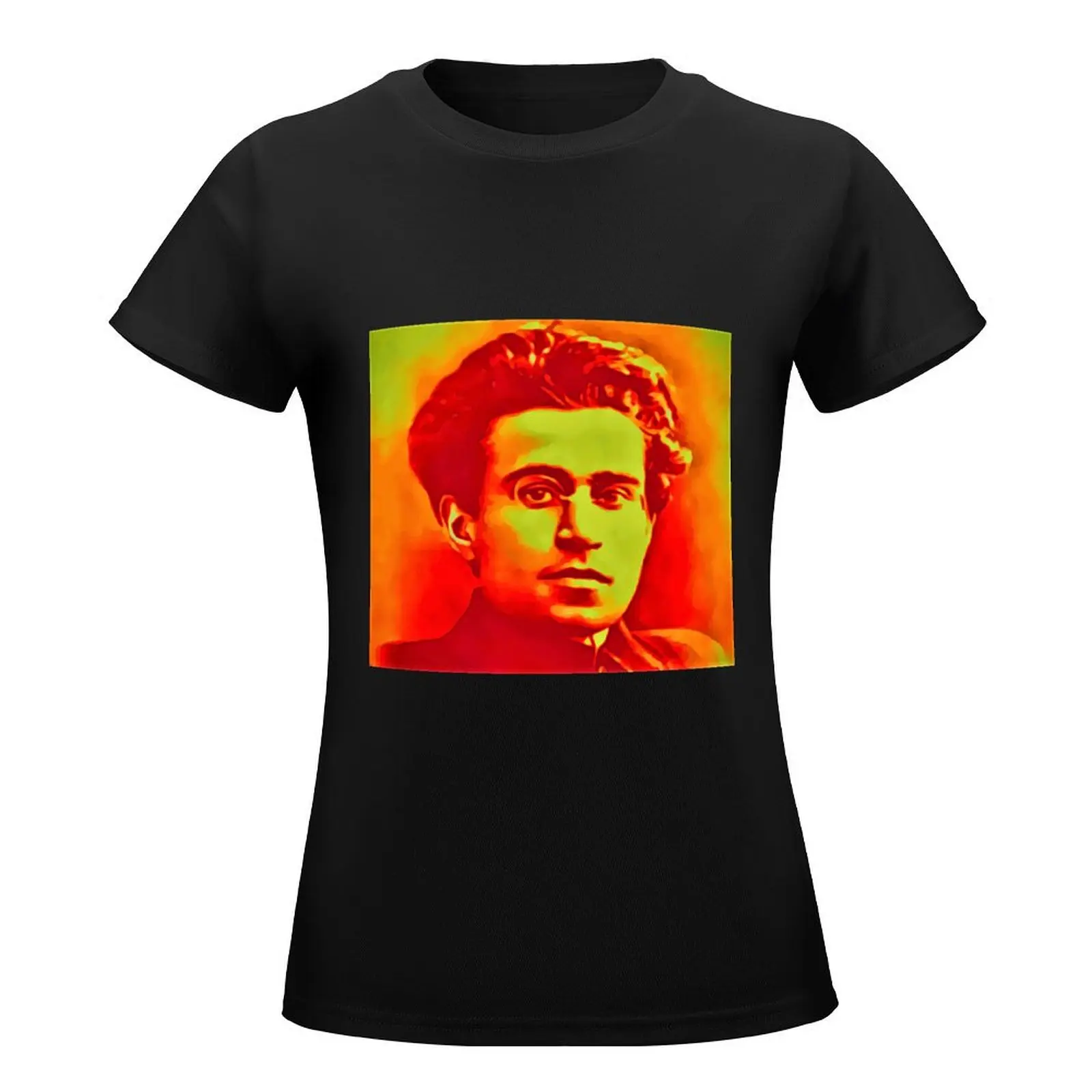 Portrait of Antonio Gramsci T-Shirt female kawaii clothes korean fashion Woman clothing