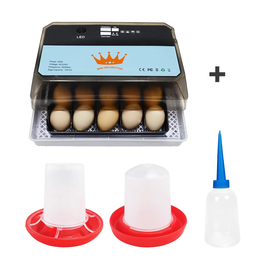 

New Upgrade Egg Incubator Automatic 15 Capacity For Chicken Duck And Quail