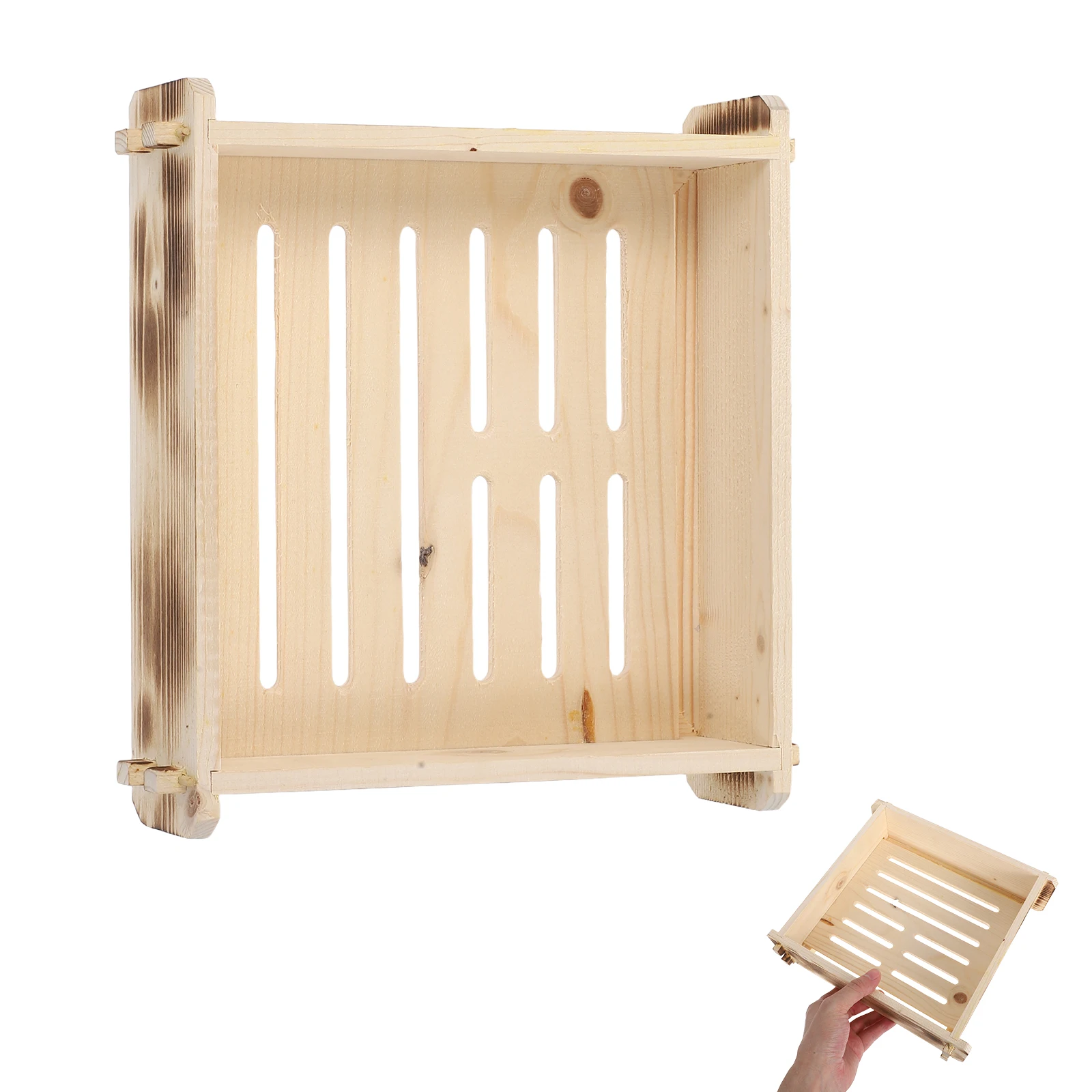 

Wood Sushi Plate Japanese Style Rectangular Wooden Serving Tray Sushi Desserts Snacks Traditional Elegant Design