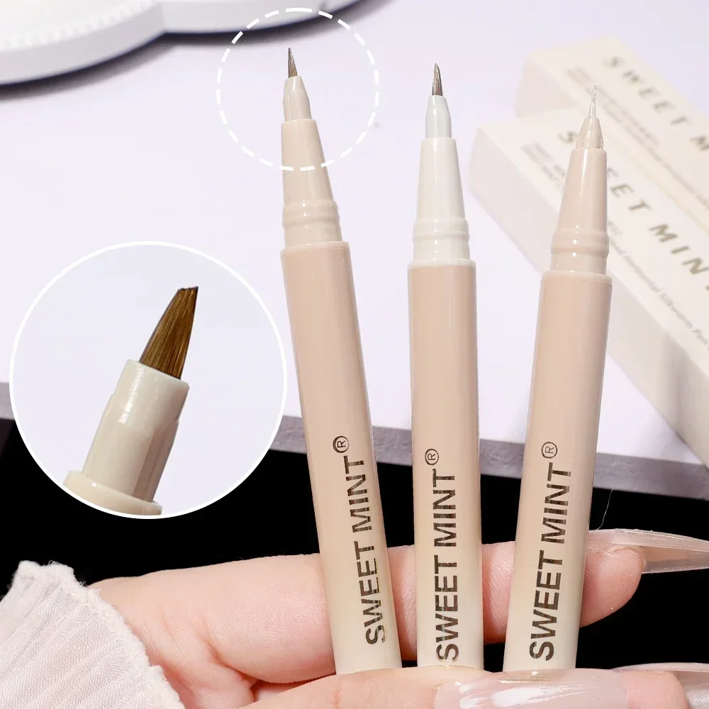 Glitter sdraiato penna baco da seta opaco perla Eyeliner evidenziatore matita Eyeliner penna Gel 2-in-1 ombretto Stick trucco occhi impermeabile