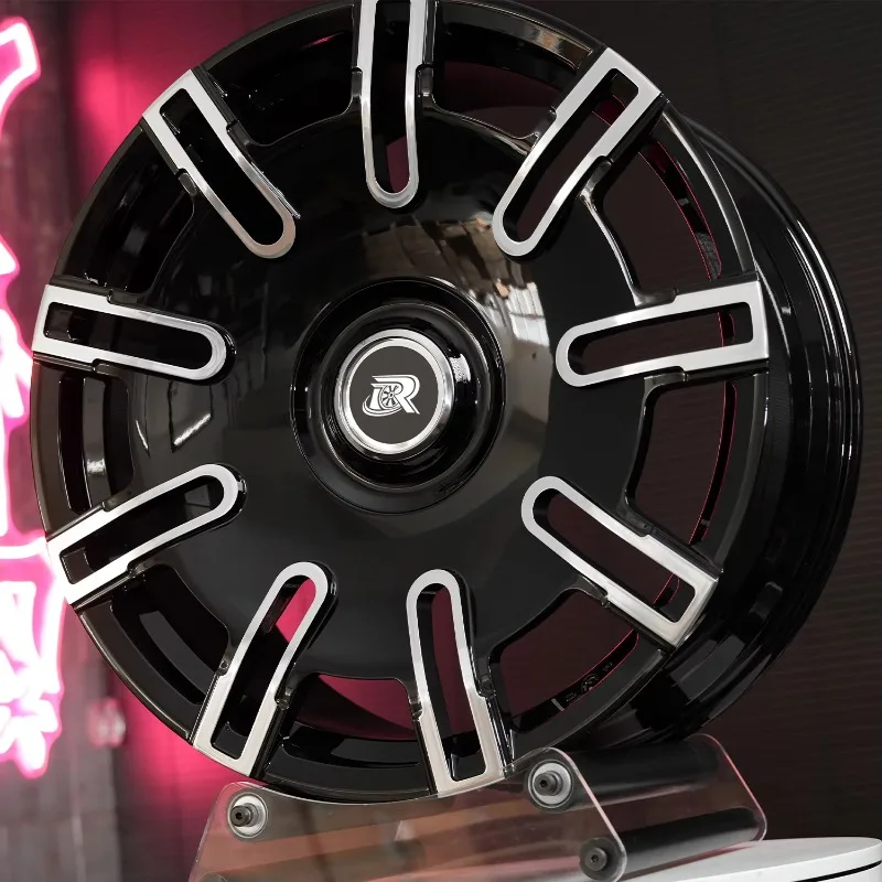 Custom Forged Alloy Wheels Gloss Black Multi Spoke 5x114.3 Forged Rims For Bentley For Audi RS6 For Kia Stinger For Ford F150