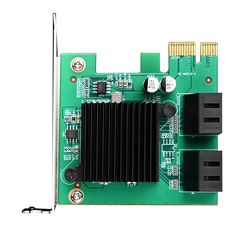 

PCIE SATA Expansion Card PCI-E To 4-Port SATA3.0 6 Gbps Adapter Card Supports Hot-Swappable SATA Interface