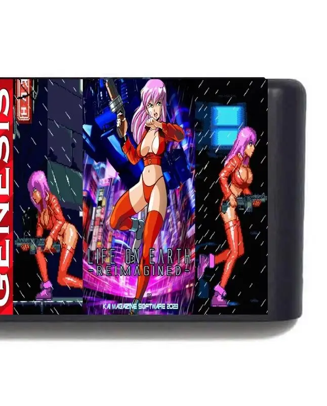 MD LIFE IN EARTH: tarjeta de juego de 16 bits para Mege Drive Genesis, reinventada versión completa, compatible con función de memoria