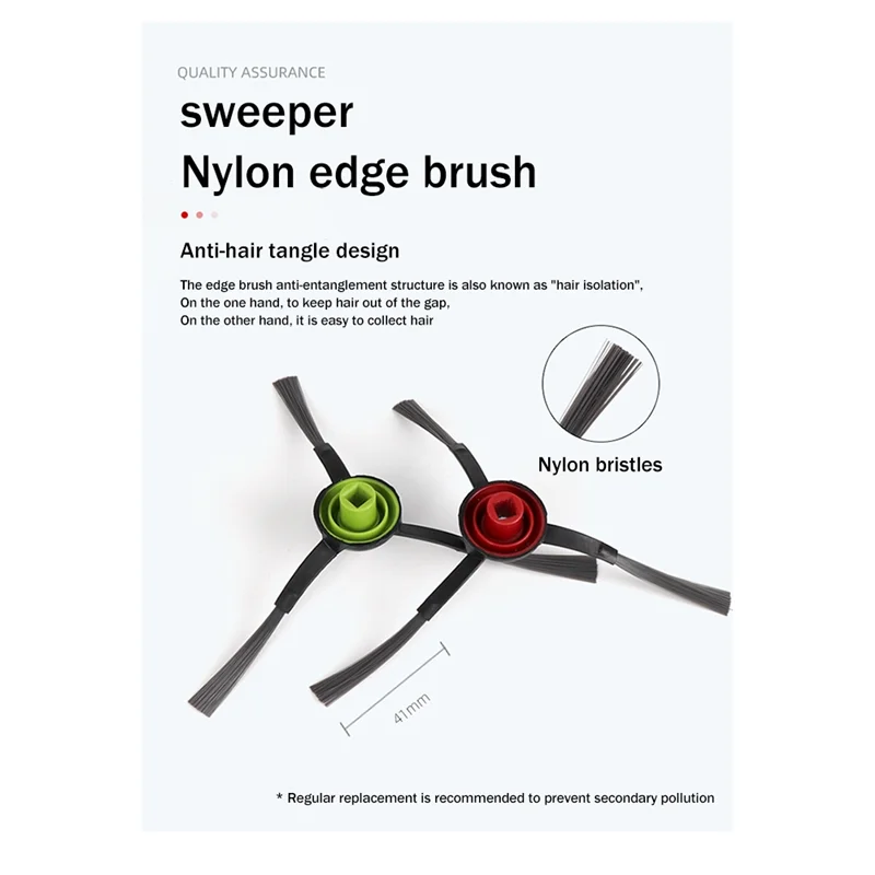 Aksesori Robot penyapu cocok untuk Ecovacs X1 Robot penyedot debu penyapu sikat samping suku cadang pengganti