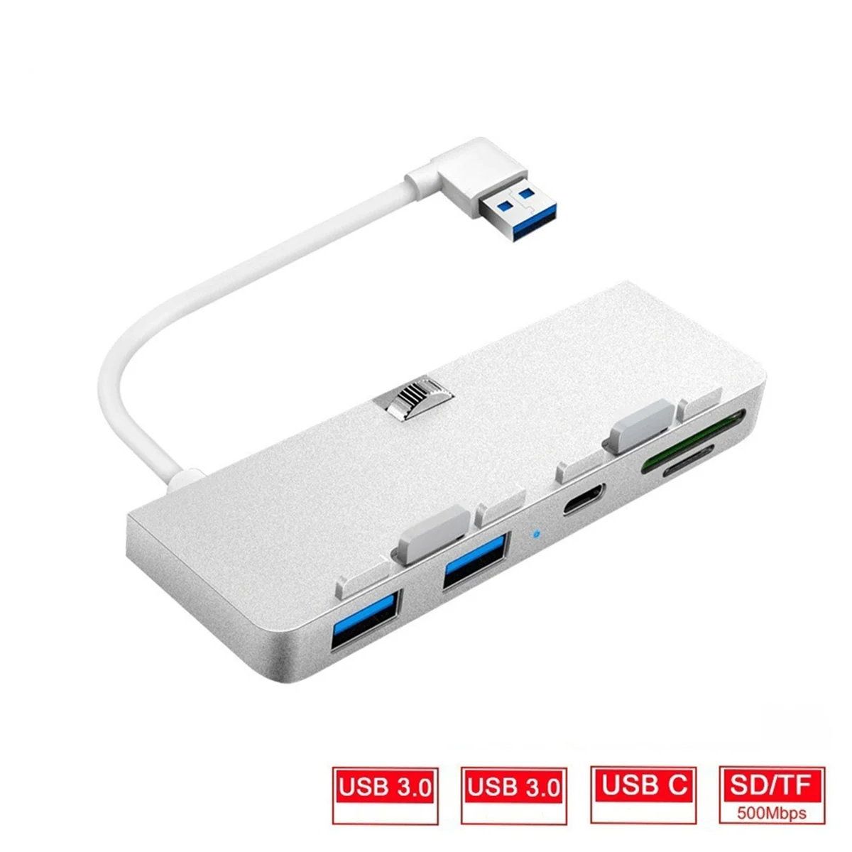 

BAAE 5-в-1 USB 3.0 HUB для iMac с USB3.0 PD, кардридером TF/SD и USB-разветвителем для OS X 10.6 и выше (2012-2019 гг.)