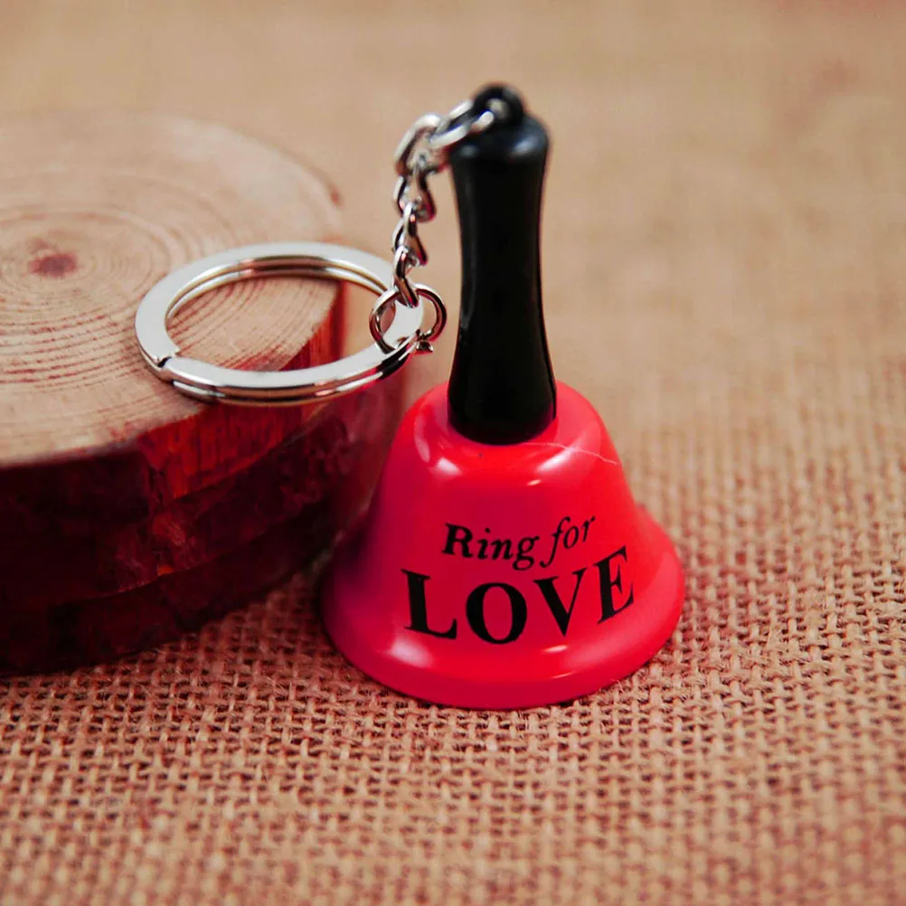 

4pcs Keychains Mini Bells Exquisite Hand Bell Metal Decorations Key Chain Decors Pendant Creative Gifts Baby Toys