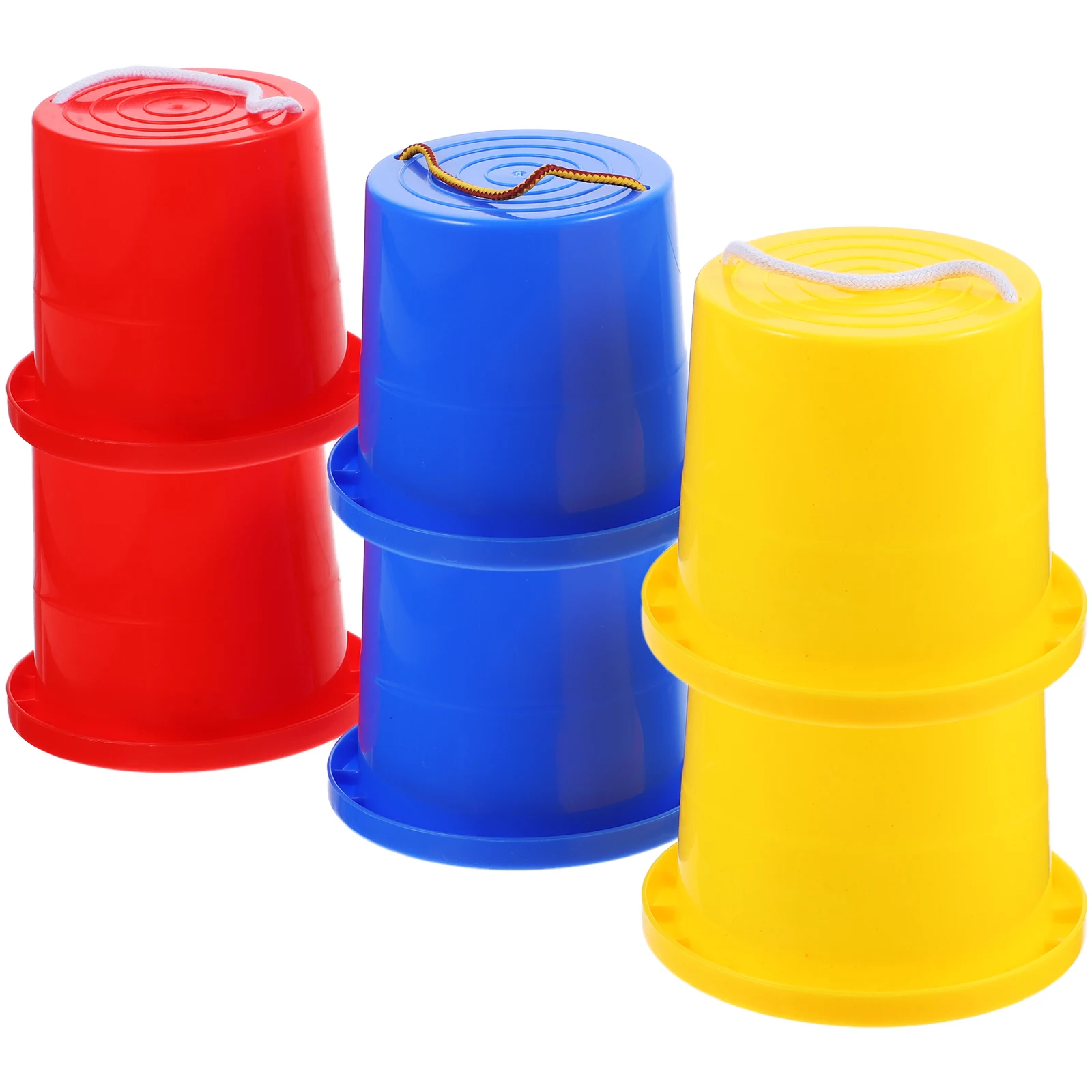 

Kids Balancing Stilts Plastic Outdoor Toys Jumping Walk Light Green 3 Pairs Sports Gift Coordination Hand Foot