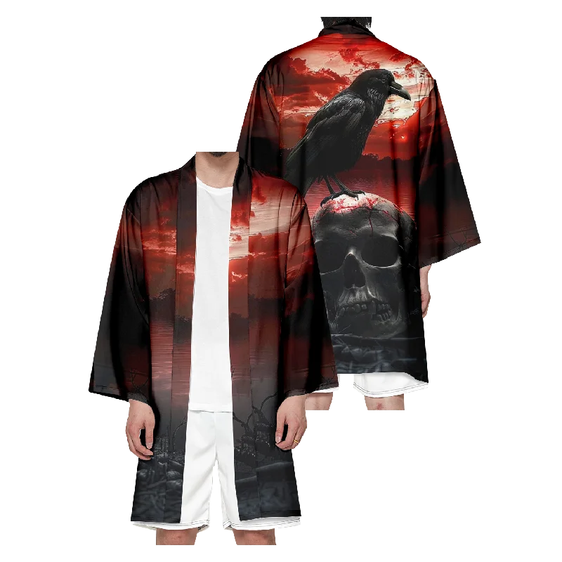 

Мужское японское длинное кимоно на Хэллоуин, женский костюм самурая, кардиган, традиционное платье, рубашка-кимоно, модная юката, внешний чехол