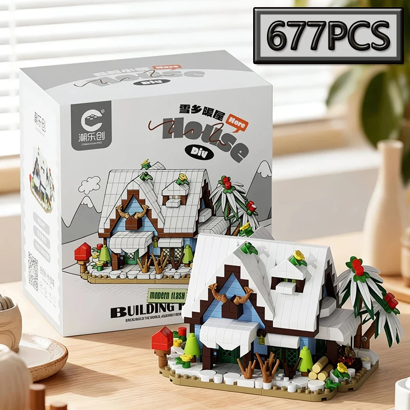 

MOC Four Seasons Villa City Architecture Street View Building Block Model DIY Assembly Children's Puzzle Toy Birthday Gift