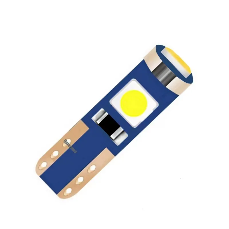 Luzes LED Canbus Car Interior, Lâmpada T5, Painel, Indicador Colorido Wedge, Auto Lâmpada Instrumento, 12V, W3W, W1.2W, 10Pcs