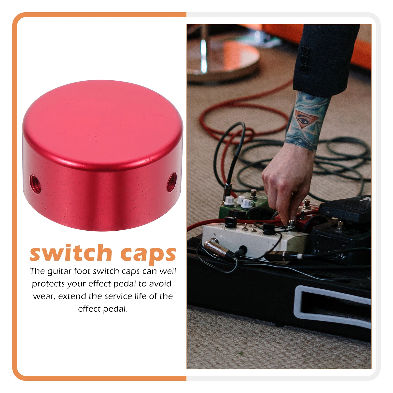 

Effect Foot Switch Guitar Pedal Knob Effects Footswitch Topper Buttons Board Cap