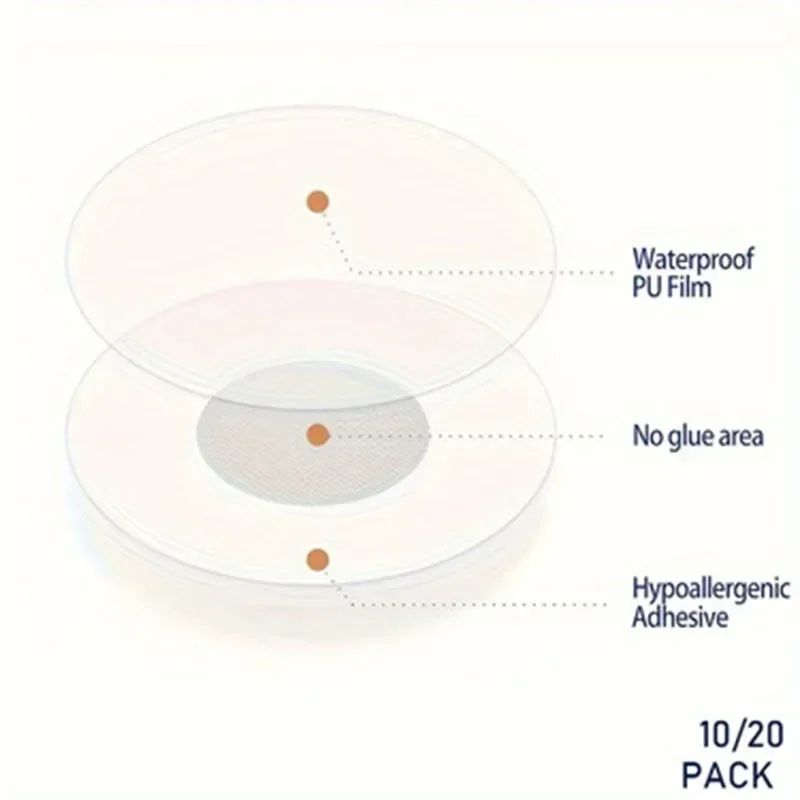 20/50 paquetes de pegatinas con sensor Freestyle & Libre 3: impermeables, parches adhesivos de uso en 14 días, hipoalergénicos, sin látex