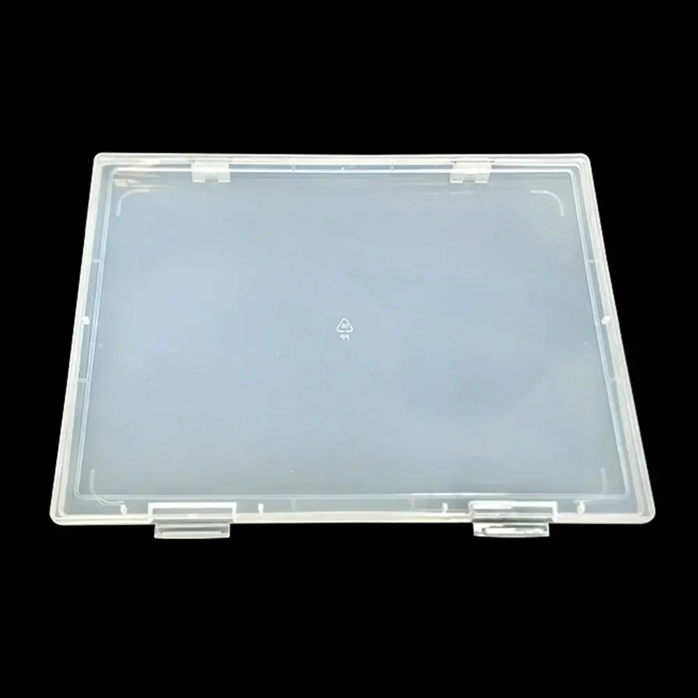 A4 Test Paper Storage Box Transparent Waterproof Office Document Organizer PP Dust-Proof Lid Desktop Sorting Box Students