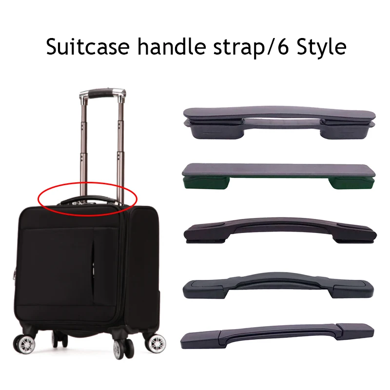 Preto Universal Bagagem Handle, Suitcase Handle Grip, Substituição de Viagem, Trolley Handle, Fácil Transporte, Bagagem Peças, Acessórios