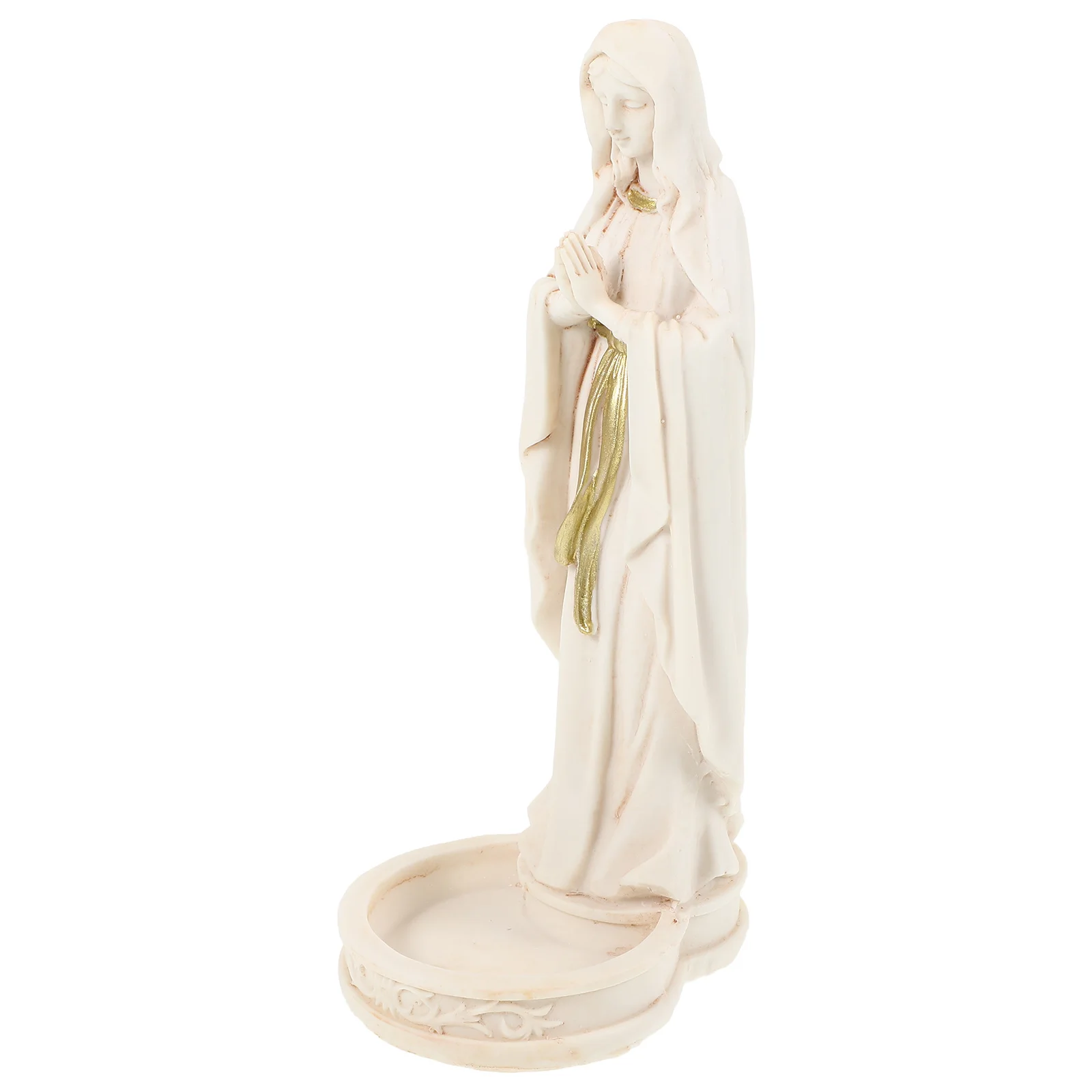 

Resin Virgin Statue Mini Religious Home Decor Church Desktop Ornament Mother Mary Statue Craft Sculpture