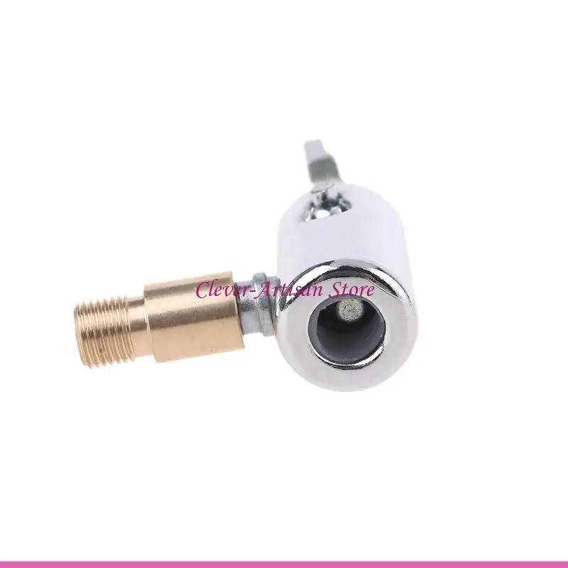 E06B Tire acero inoxidable Cucks Accesorios compresor aire Boquilla inflación neumáticos Aire Chucks para para