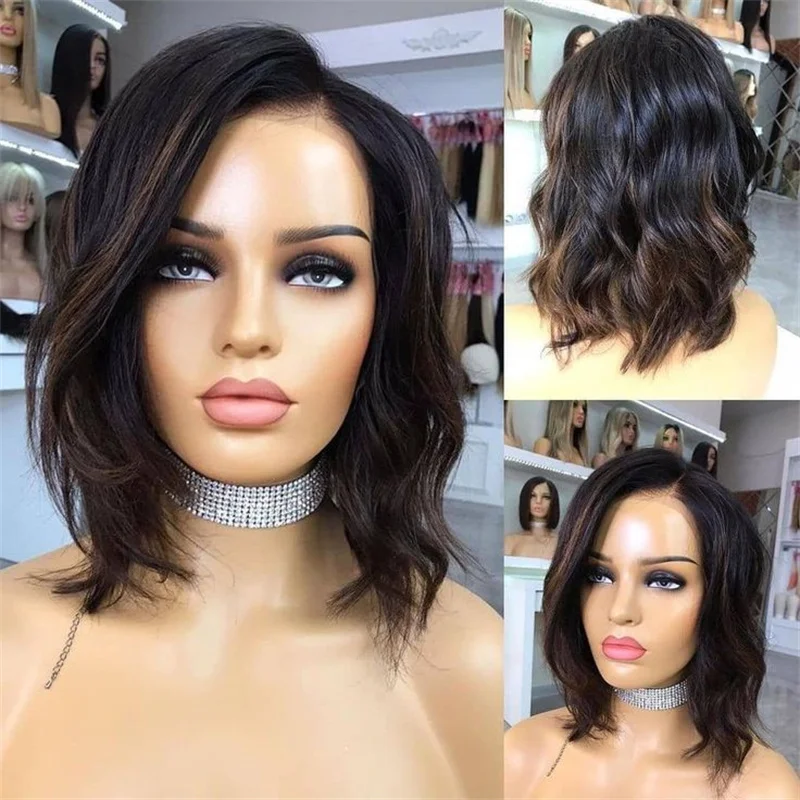 Soft Black long 30inch Wave 200% degree 5x5 Silk Base Wig  Jewish Human HairWith Baby Hair HD Lace European Hair  Glueless Wig