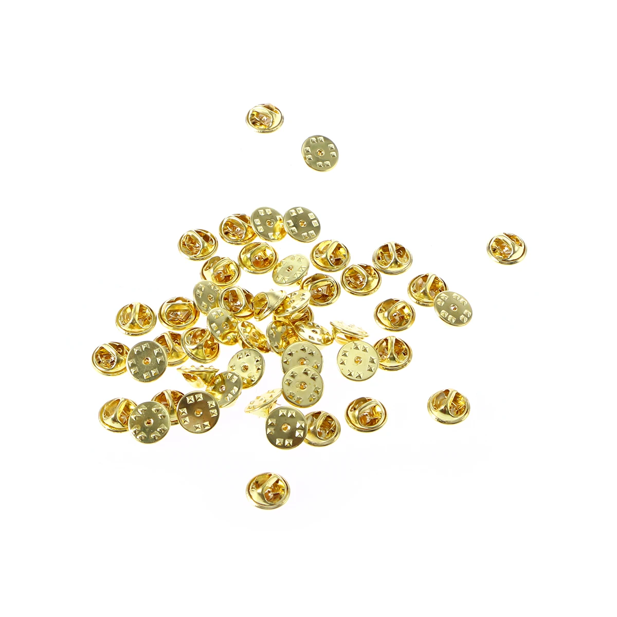 

50pcs Metal Butterfly Backs Replacement Pin Spare Parts for Tie Tacks Lapel Pins Service Bars Jewelry Fasteners Locking Handbag