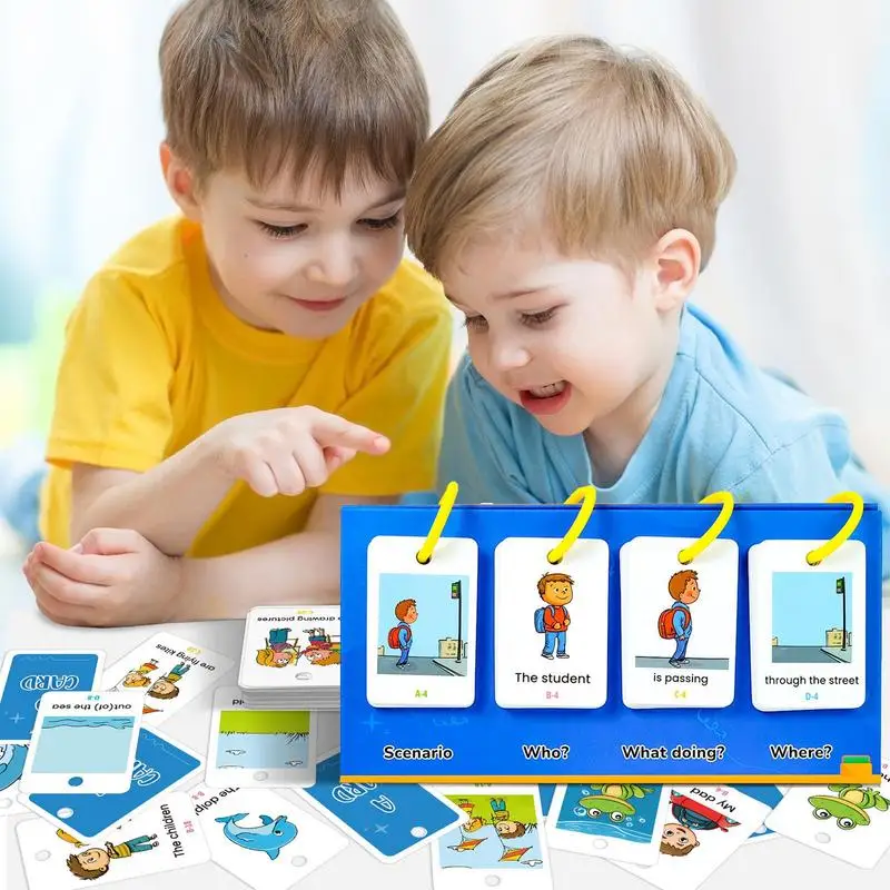 Flash-kaarten voor kinderen Interactieve lettergeluiden Phonics-speelgoed 80X Engelse verlichting Flash-kaarten Set Vroeg educatief klaslokaal