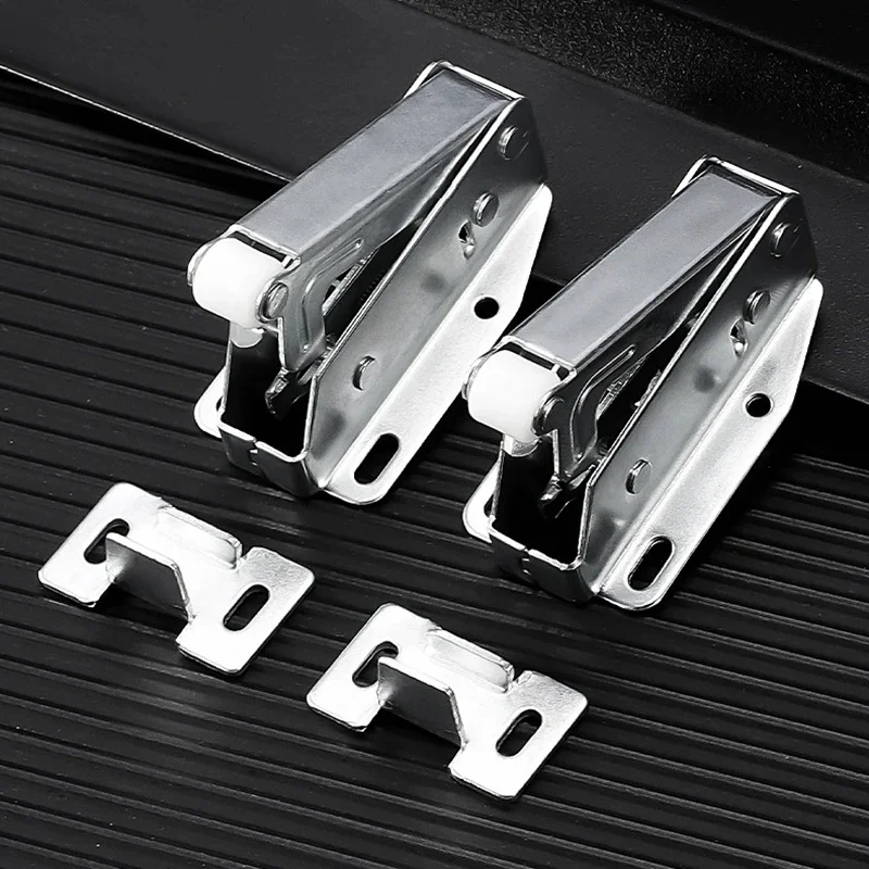 Touch Push‑to‑Open Spring Latch, Automatic Bounce Lock for Cabinet Cupboard Door, Furniture Hardware Accessory