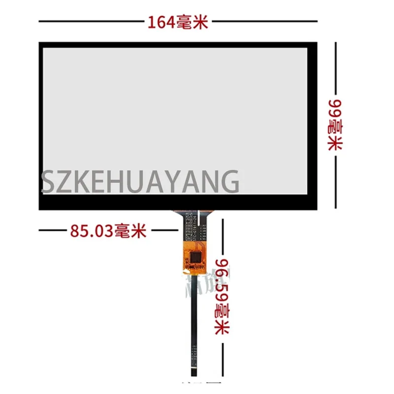 

Compatible XWC2031 7inch Capacitive screen for GPS Car DVD touch sensor 165*99 for linux I2C 1024*600