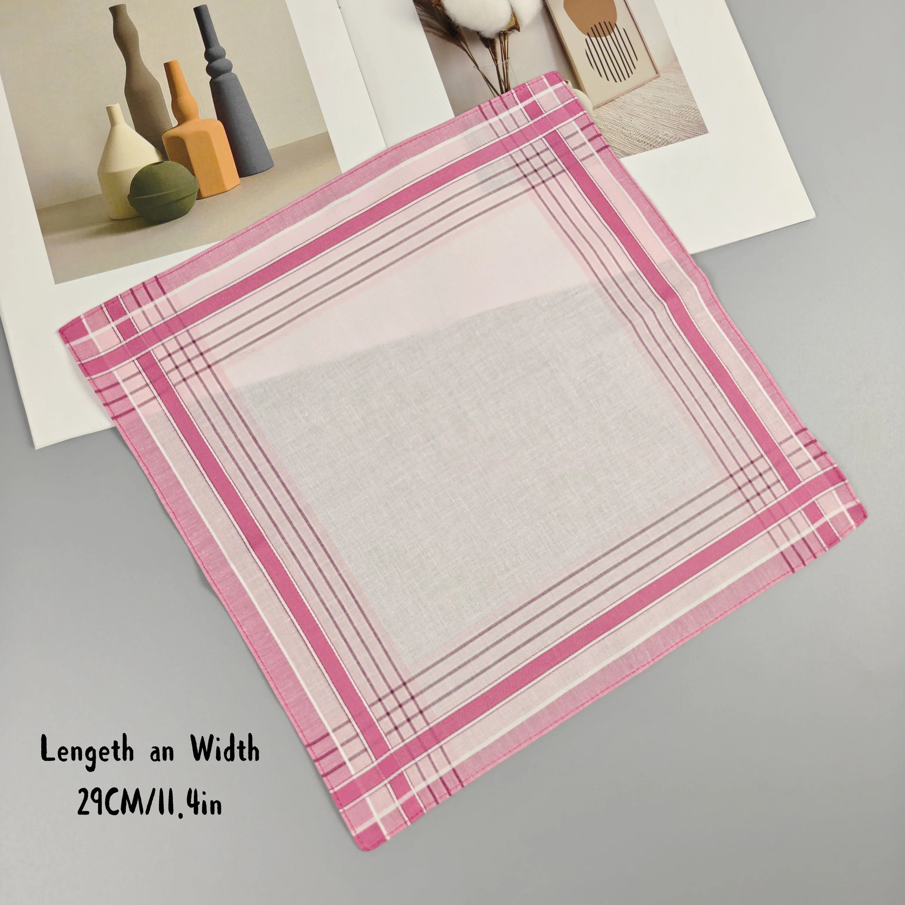 7 قطعة الغزل مصبوغ رقيقة النسيج الساتان منديل أسبوع واحد دعوى 29 سنتيمتر/11.4in مجموعة عصرية ل الأعمال لباس غير رسمي