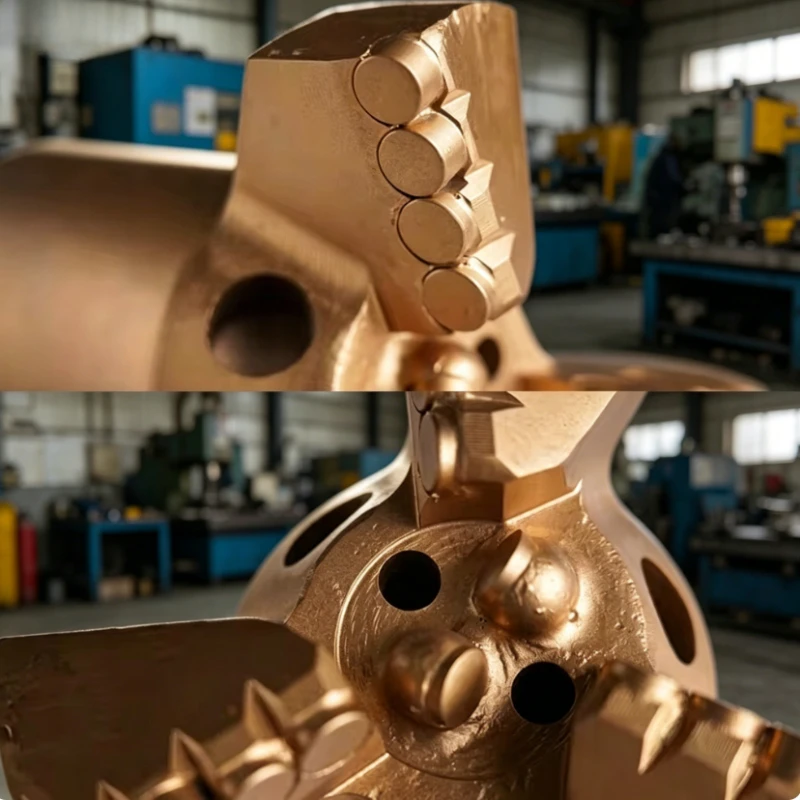 

2026 Factory Direct PDC Drill Bit 3 Wings Tungsten Carbide For Hard Rock Water Well Drilling Rig Drilling Equipment Parts