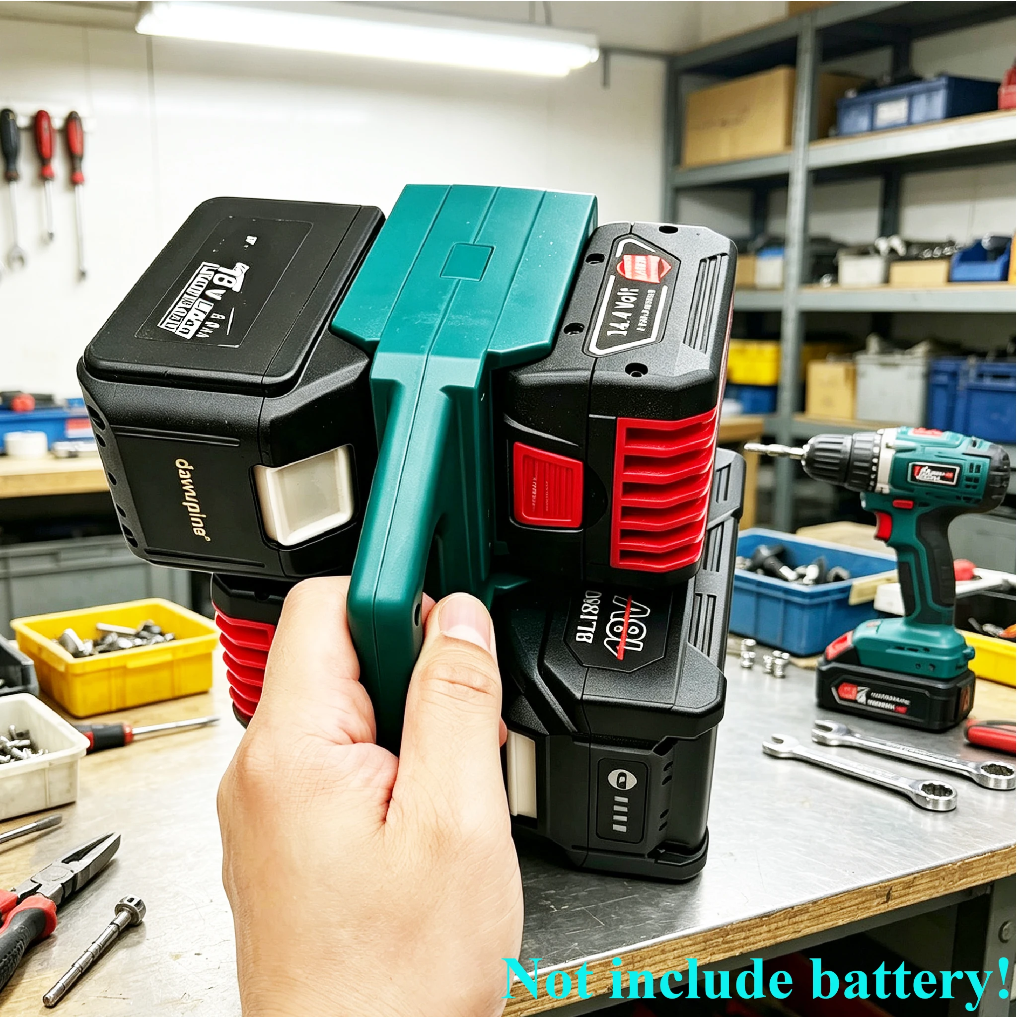 Lithium Ion Batteries Potable Holder Storage Bracket For Dewalt For Milwaukee For M18 For Makita For Bosch Li-ion Battery image 4