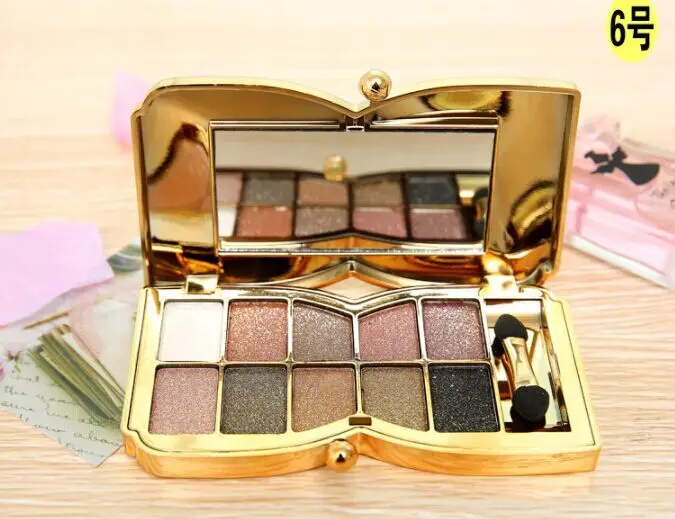 

10 Colors Makeup Eyeshadow Palette Matte Shimmer Waterproof Sweatproof Long Wear Flash Glitter Eye Shadow Pallete Sets for Daily