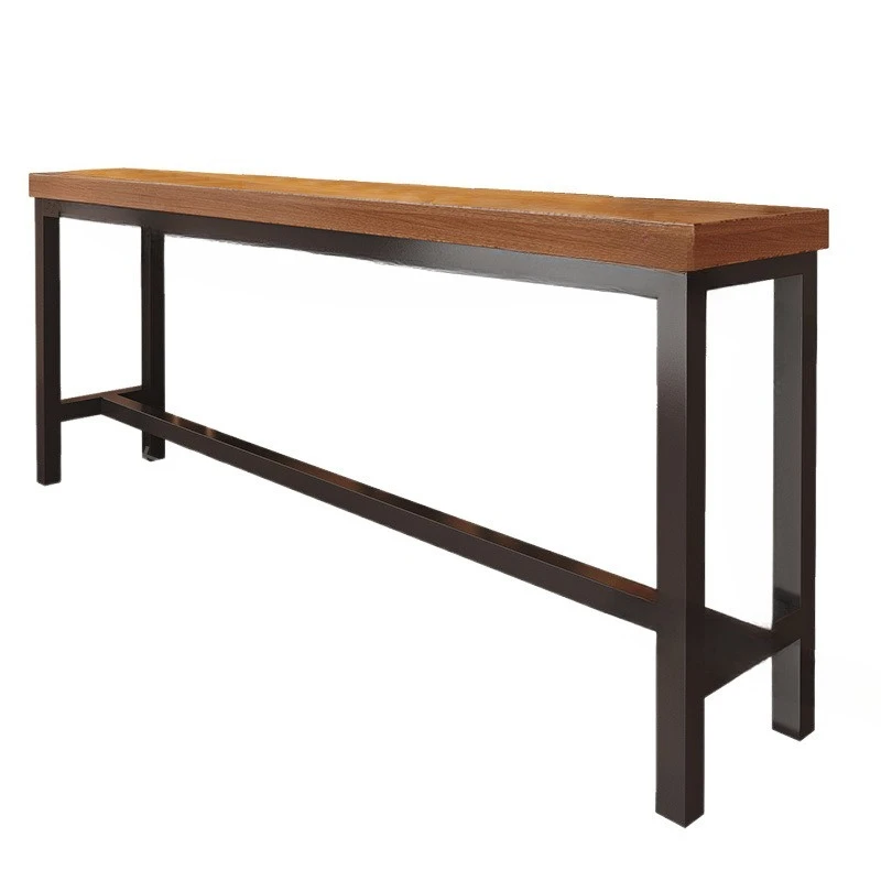 Contra a parede mesa de bar casa sala estar mesa alta simples bar leite loja chá e cadeira combinação longa