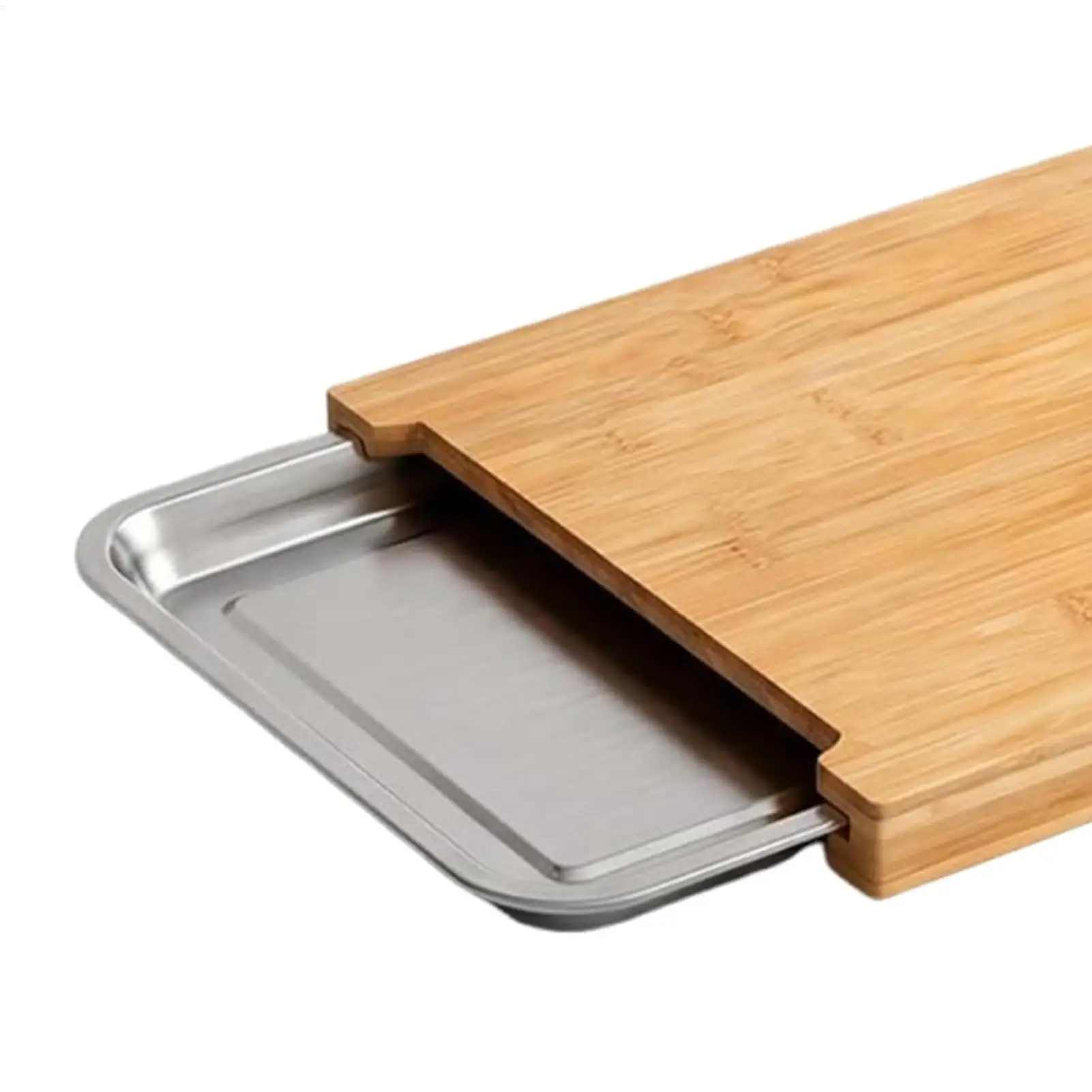 Cutting Board Non-Slip Food Prep Chopping Serving Gadget Wood Cutting Board for Meat Steak Veggie Meal Food Restaurant Catering