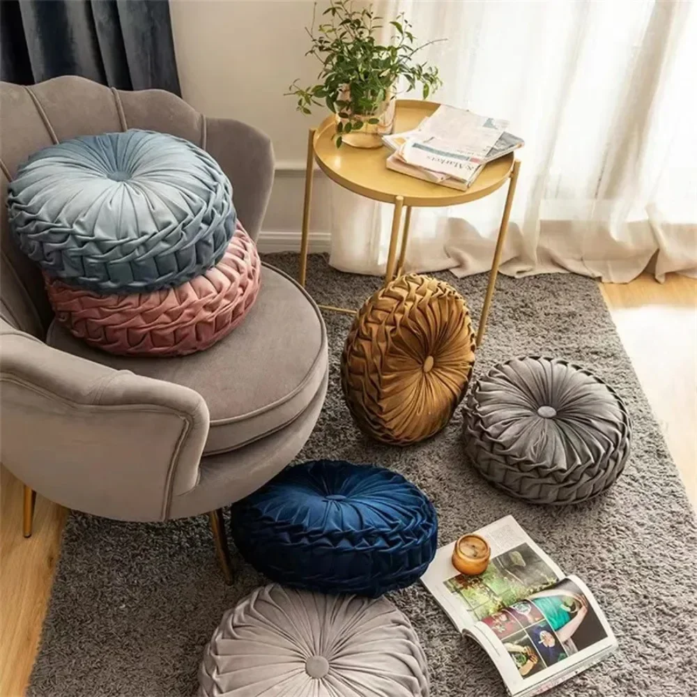 1pc Round Wheel Shape Light Luxury Cushion Soft and Comfortable Can Be Used for Sofas and Chairs and Floors Home Decora Cojines