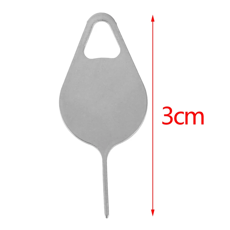 3 pz/set Sim Card Tray Removal Eject Pin Key Tool ago inossidabile per telefono