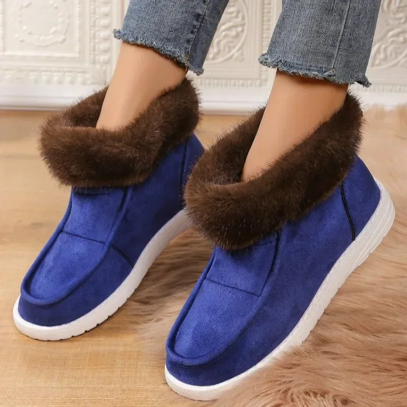 

2025 Women Winter Boots Thickening Plush Warm Cotton Shoes for Women Boots Plus Size Winter Shoes Botines Botas Mujer 36-43