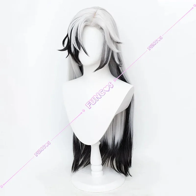 

qq78Request7Honkai: Star Rail Boothill Косплей Галактика Рейнджер Ковбой Выделение Черно-белое термостойкое волокно Бесплатная сетка для парика