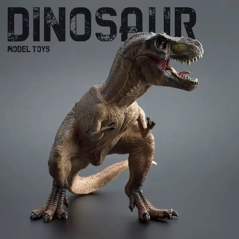 Nouvelle Statue de Dinosaure Tyrannosaurus Rex Réaliste en Plastique Solide, Figurine de Bureau, Ornement Décoratif pour la Maison, Modèle de Collection, Jouet, Cadeau, Vente en Gros