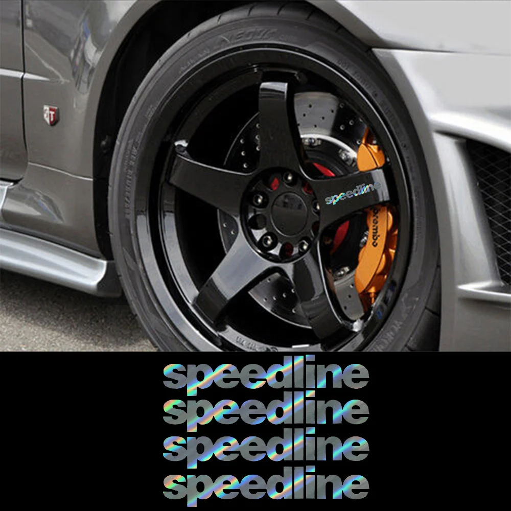 4x For Speedline Wheel Rims Replacement Sticker Decals Set Any Color Alloy Spoke Rim