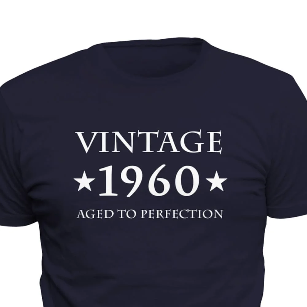 

61St Birthday Vintage 1960 T Shirt For 61 Years Old Turning Funny Idea Os285