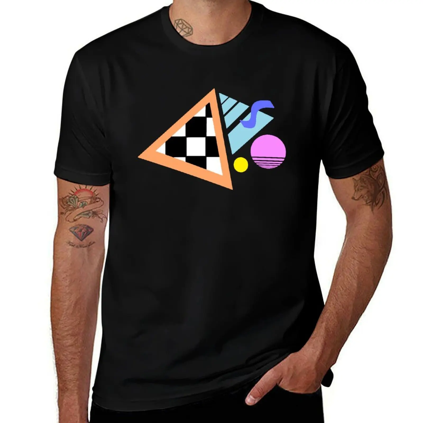 

Abstract Vaporwave 007 T-Shirt baggy shirts croswit shirt man vintage graphic tee mens fashion