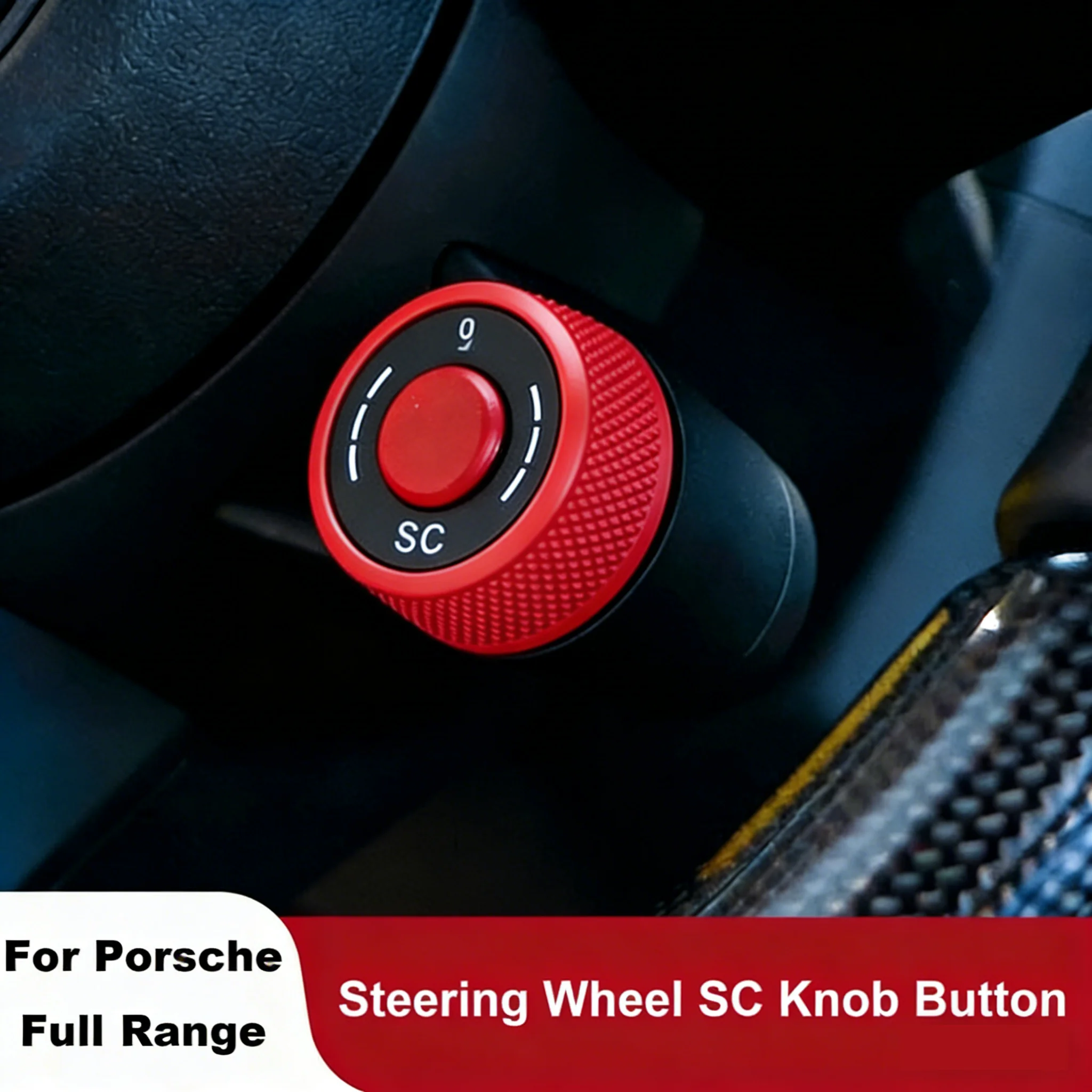 Sport Chrono Steering Wheel Button For Porsche Cayenne/Panamera Macan/911 718/Taycan 2017-2025 SC Mode Switch Kit Plug Play