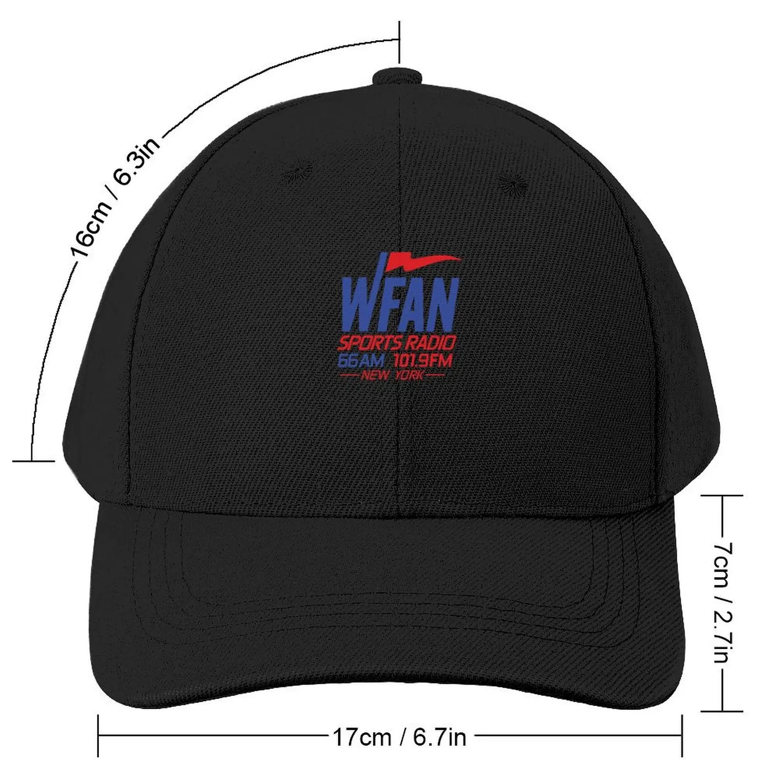 Wfan sports radio New York Classic Baseball Cap summer hat custom Hat party Hat For Girls Men's