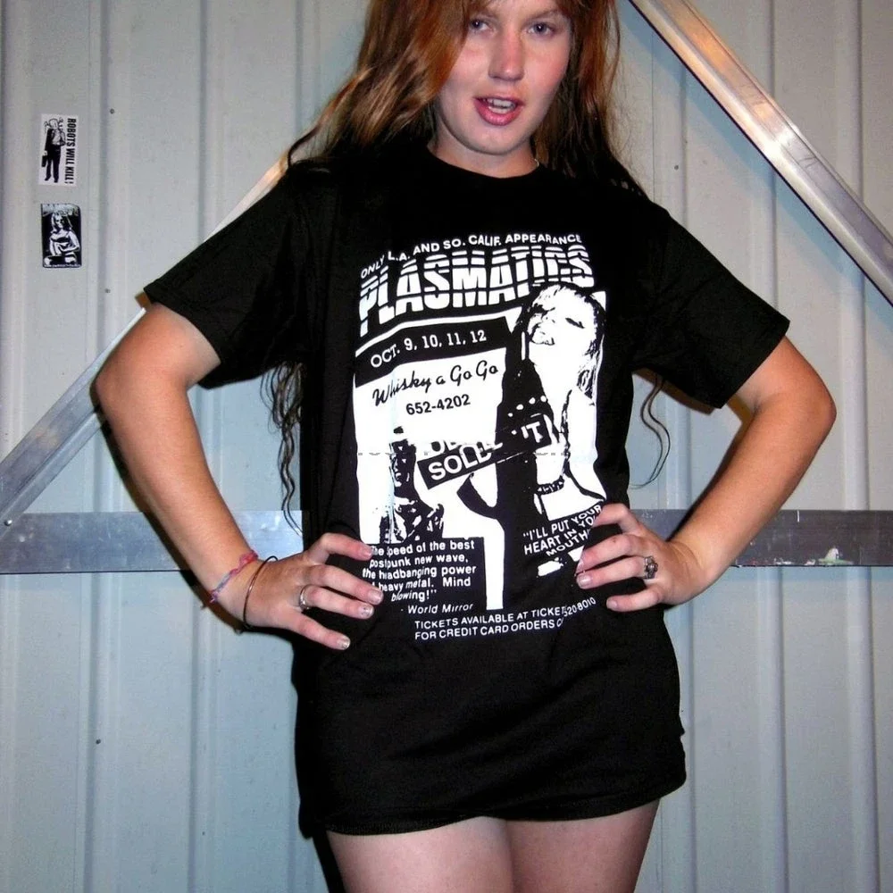 

Plasmatics Punk Flyer Wendy O Williams Wow Pre Shrunk 100% Cotton Hand Silk Screened T Shirt