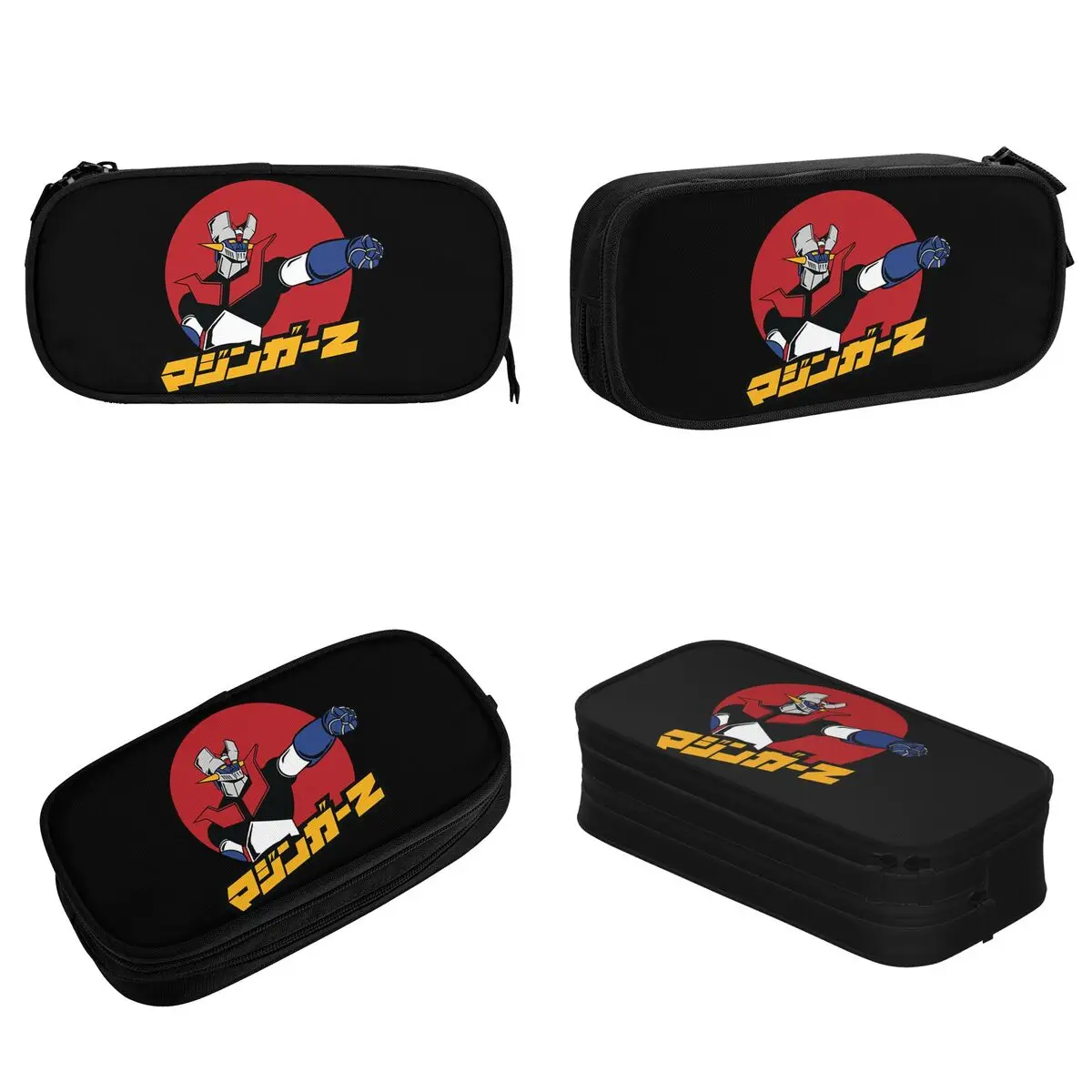 Mazinger Z Robot Pencil Case Goldorak Grendizer Actarus Manga Pencilcases Pen for Student Bags Office Gift Stationery
