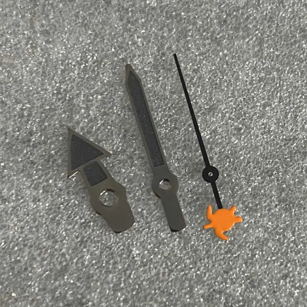 Зеленые светящиеся стрелки для часов Русалка/Черепаха вторая мужские часы аксессуары запасные части для движения NH35/NH36/4R/7S