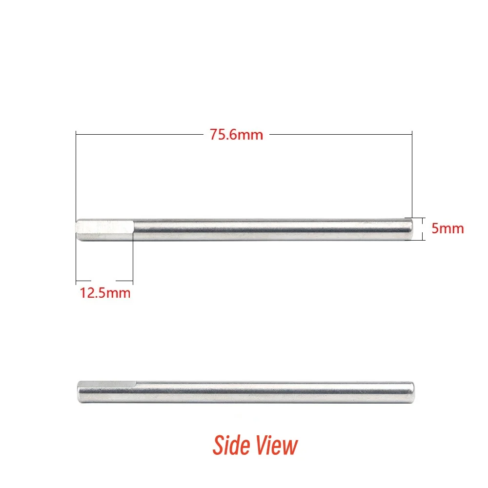 FATJAY 5mm Diameter Brushless Motor Shaft Smooth Shaft – Various Sizes for RC Plane Boat Car, Customizable in Batch Quantities
