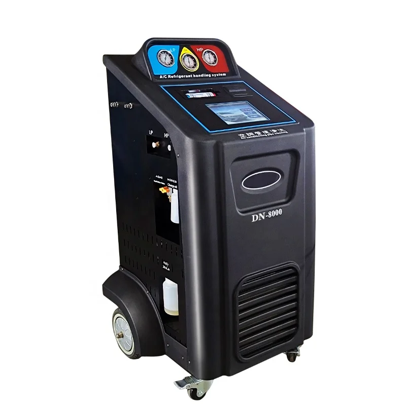HW-8000 R134a and R1234yf Car Air Conditioner Refrigerant Recovery Machine / Ac Service Station