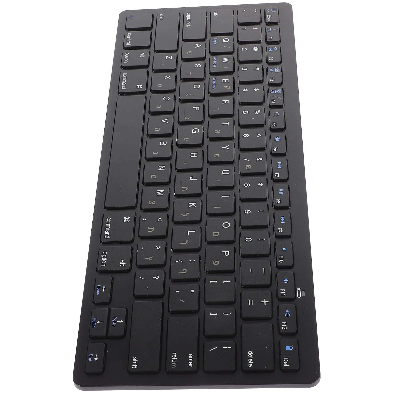 

Hebrew Keyboard Wireless Laptop Portable Quiet Office Full Size Low Noise Comfortable Keys Thin Computer Accessory