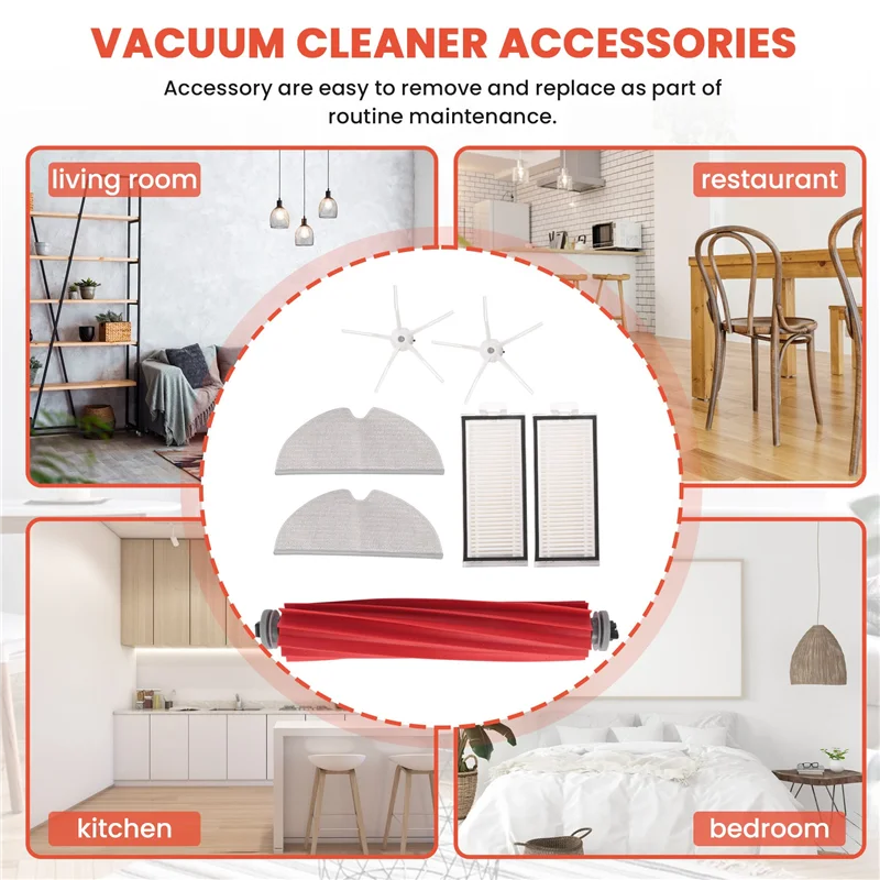 AB43-مجموعات قطع غيار لـ Xiaomi Roborock Q7 Max، Q7 Max+، T8، G10S، G10S Pro، S7 MAXV Ultra Robotic Vacuum Cleaner